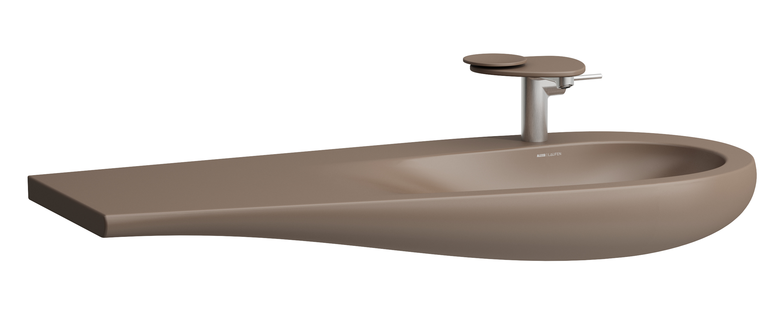 Laufen Il Bagno Alessi umývadlo 120x50 cm klasické umývadlo hnedá/béžová H8149741881041