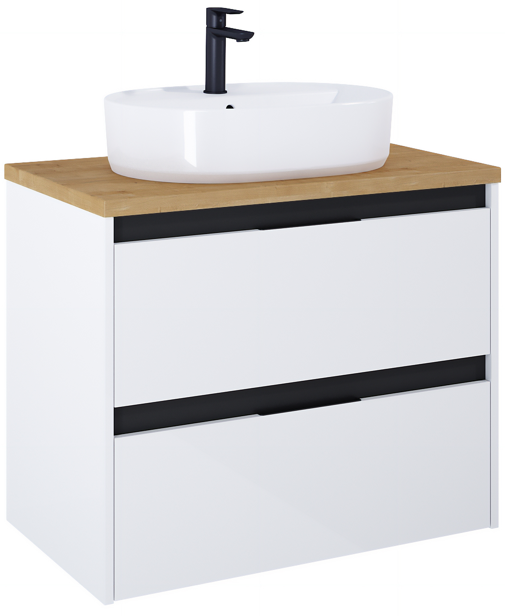 Roca Alpine skrinka s pracovnou doskou 79x46x56.5 cm závesné pod umývadlo biela A852041606