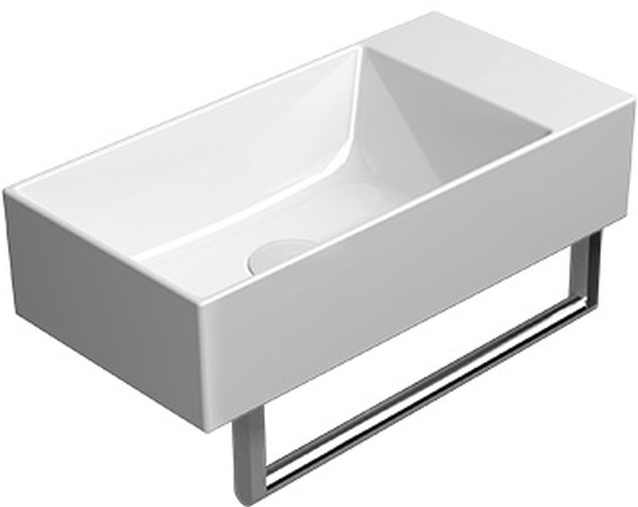 GSI Kube X umývadlo 50x25 cm obdĺžnik klasické umývadlo-pultové umývadlo biela 9486011