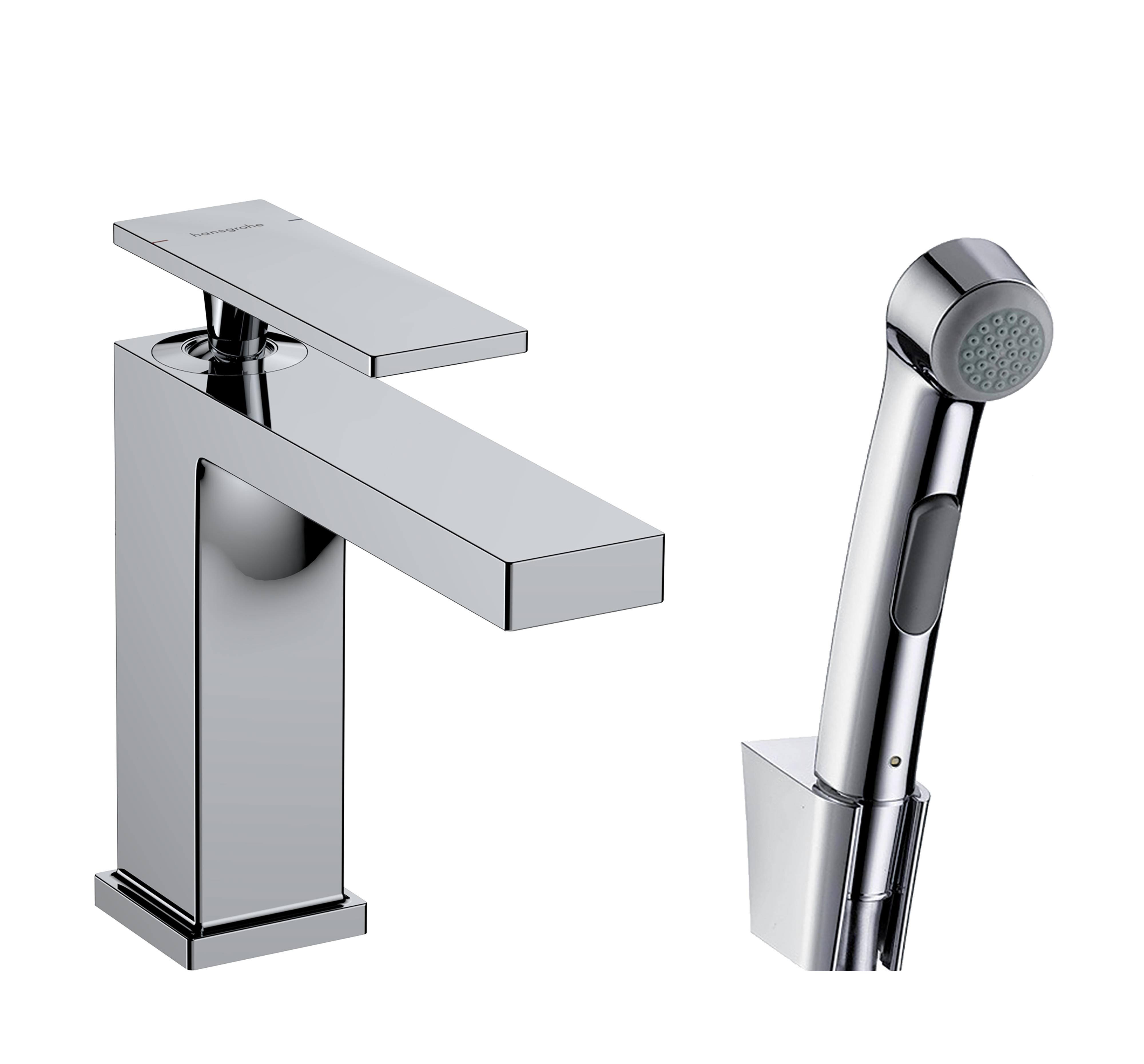Hansgrohe Tecturis E umývadlová batéria s bidetovou spŕškou stojanková chrómová 73210000