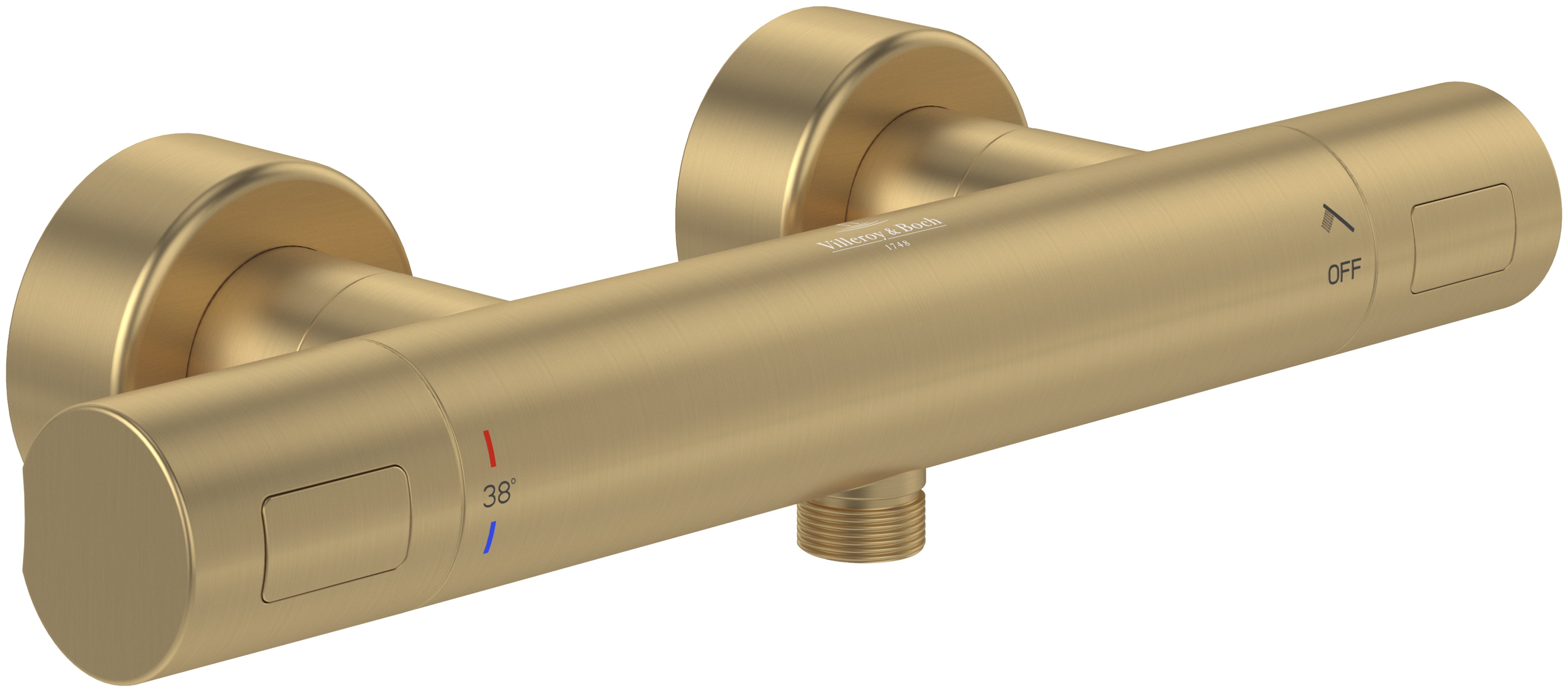 Villeroy & Boch Universal Taps & Fittings sprchová batéria nástenná s termostatom zlatá TVS00001700076