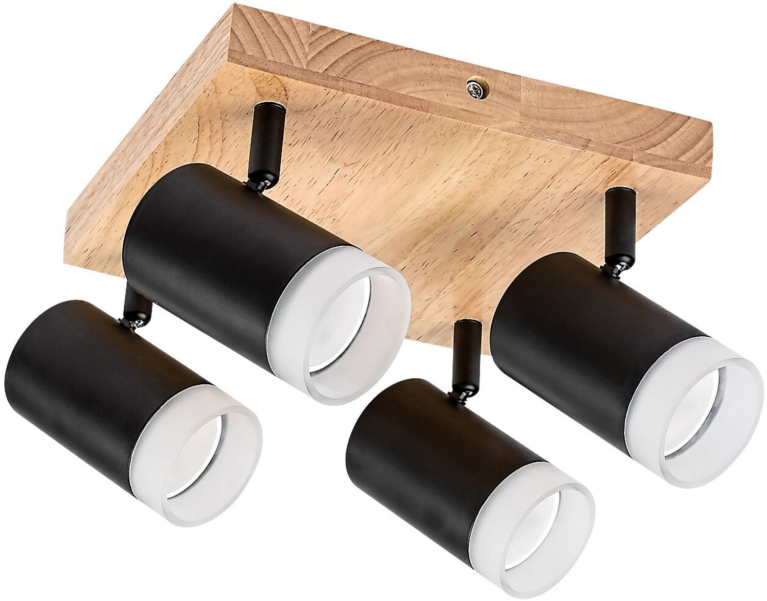 Rabalux Toras stropné svietidlo 4x5 W čierna-drevená 73124