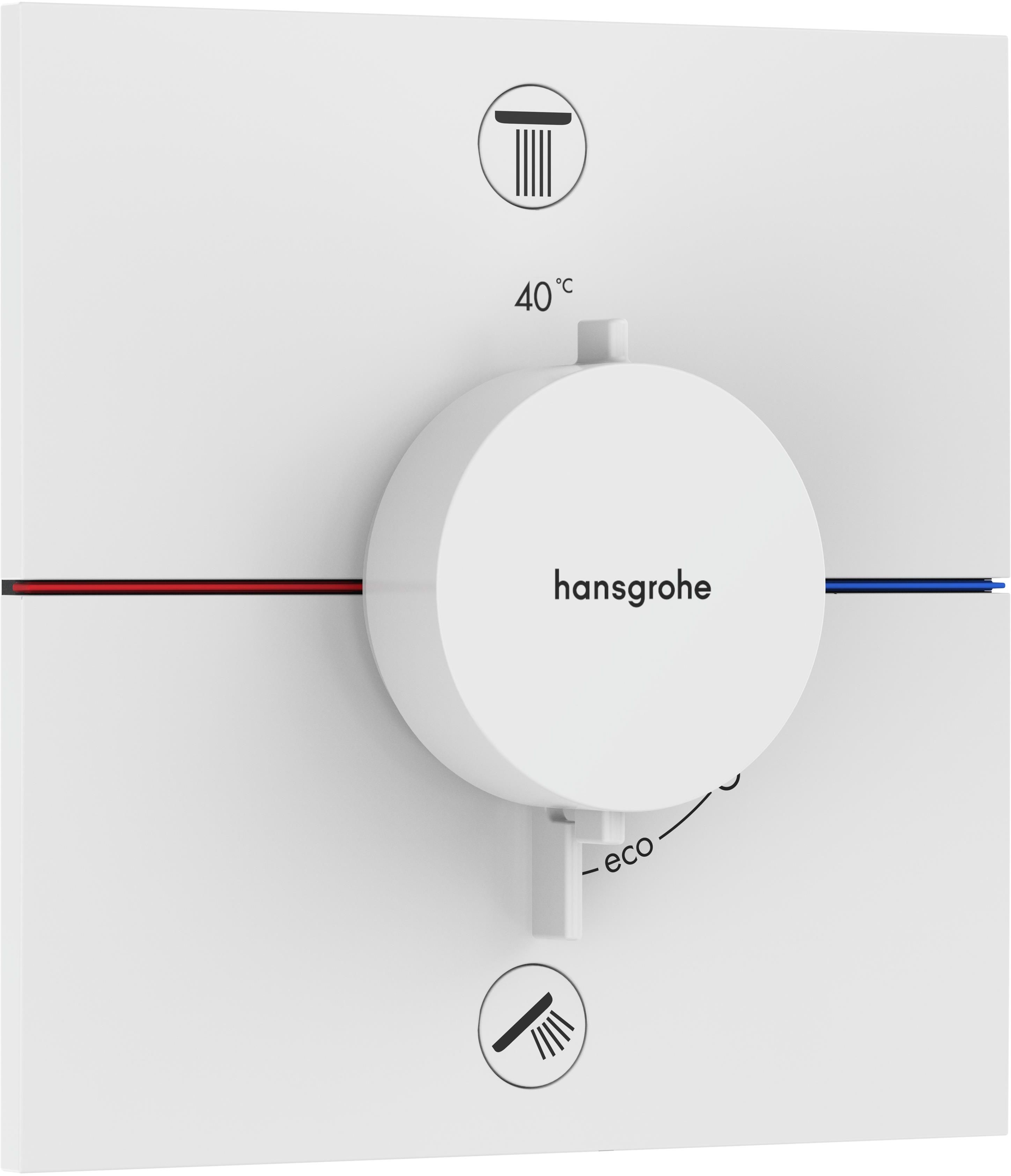 Hansgrohe ShowerSelect Comfort E vaňová/sprchová batéria podomietková s termostatom biela 15572700