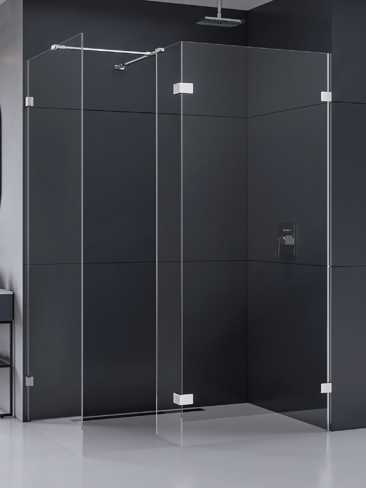 New Trendy Eventa stena sprchového kúta walk -in 100 cm chróm lesklý/sklo priehľadné EXK-4645
