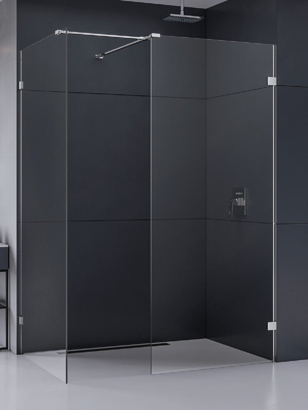 New Trendy Eventa sprchový kút walk-in 140x90 cm chromová lesklé/priehľadné sklo EXK-4656