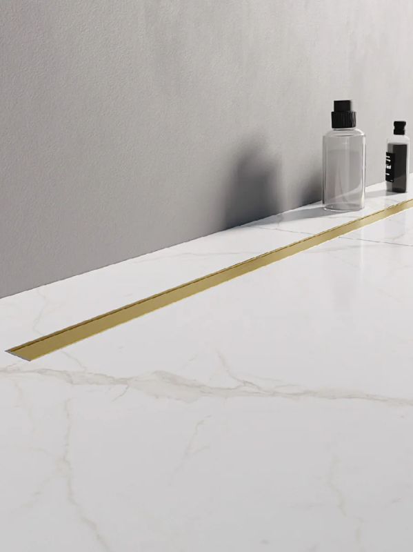 New Trendy Visio Slim Gold lineárny odtok 80 cm zlatá OL-0083