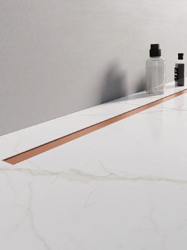 New Trendy Visio Slim Copper Brushed lineárny odtok 80 cm OL-0098