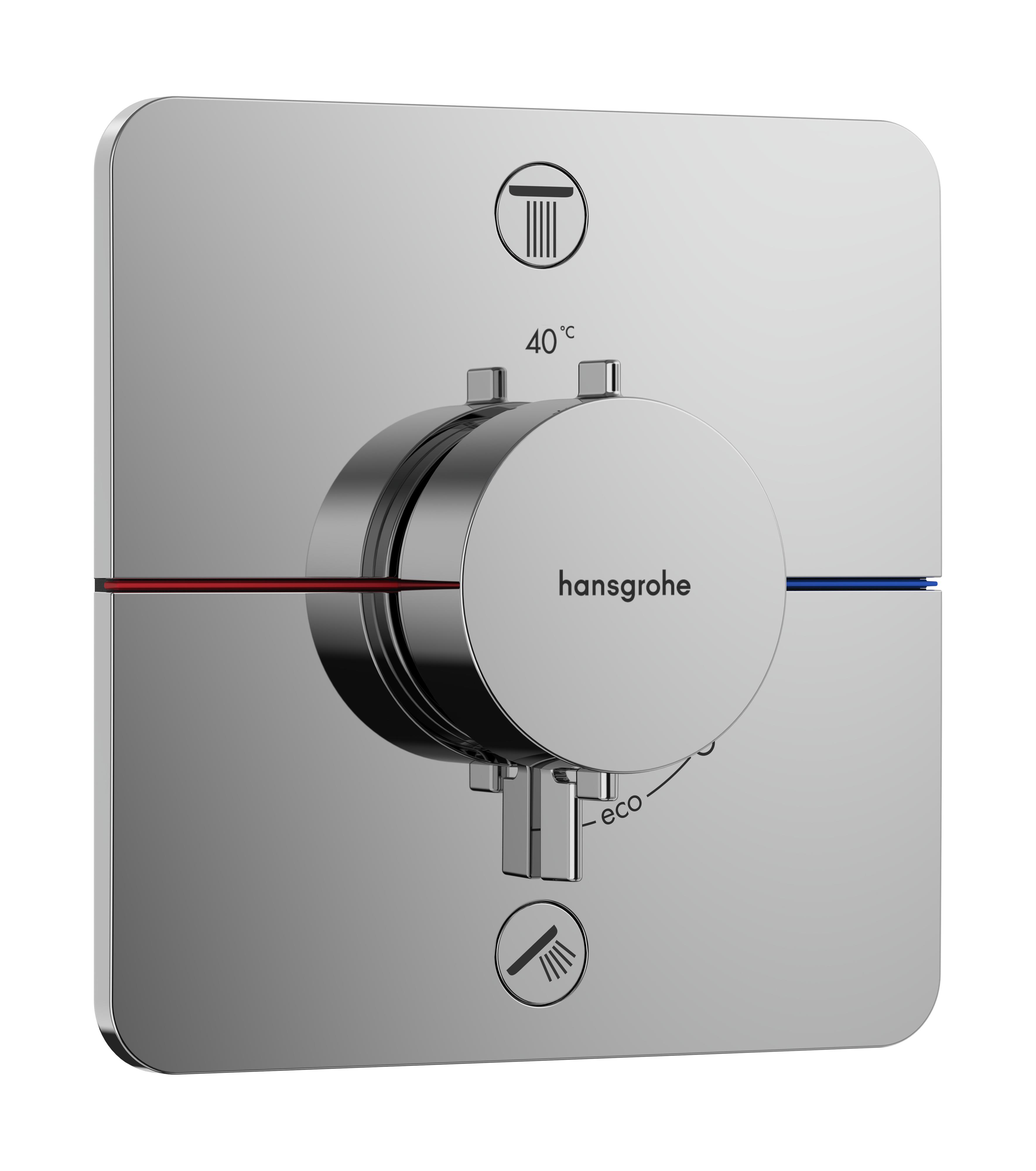 Hansgrohe ShowerSelect Comfort Q vaňová/sprchová batéria podomietková s termostatom chrómová 15583000