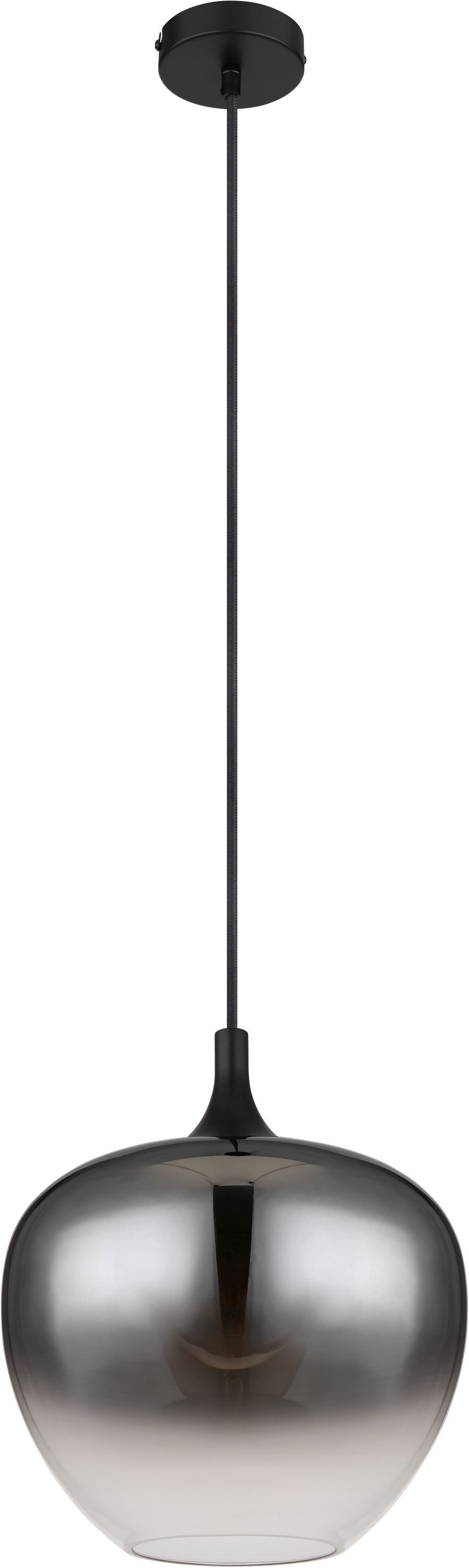 Globo Lighting Maxy závesné svietidlo 1x40 W čierna-dymová 15548H1
