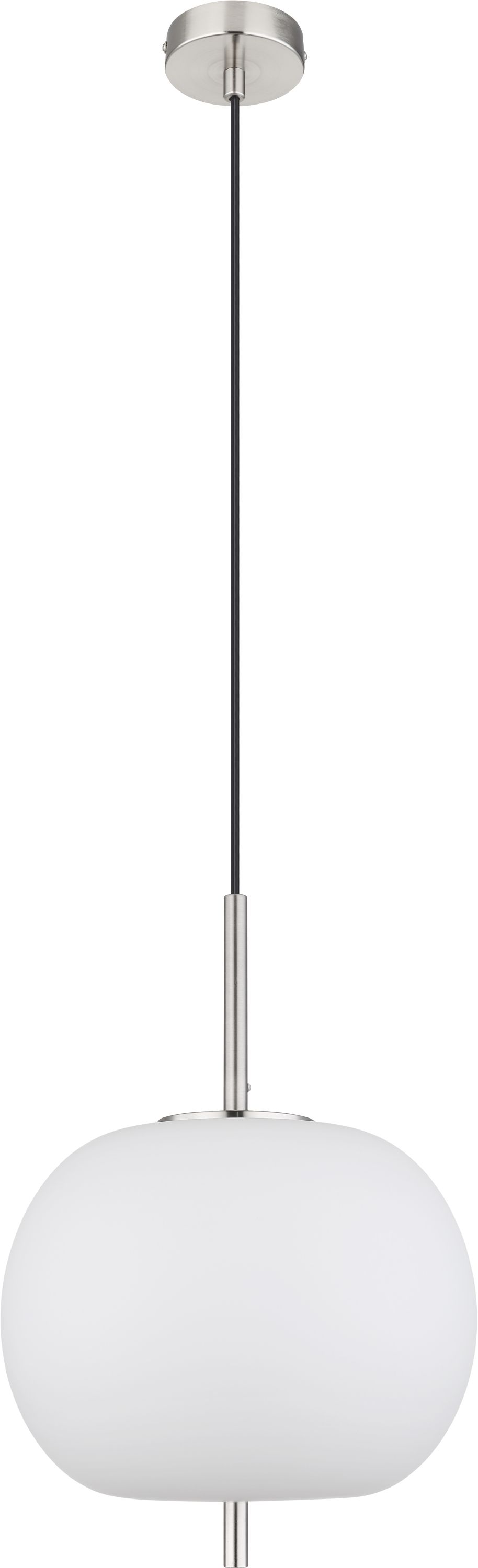 Globo Lighting Blacky I závesné svietidlo 1x60 W biela-niklová 15345H1NO