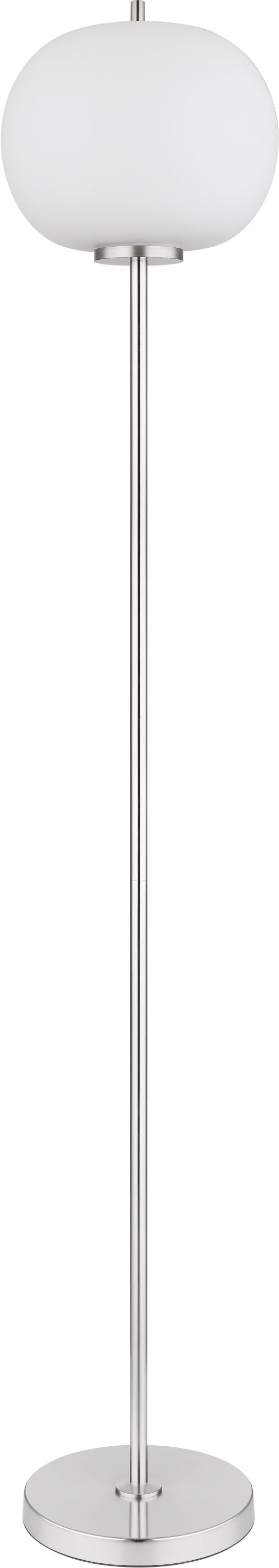 Globo Lighting Blacky I stojaca lampa 1x60 W biela-niklová 15345SNO