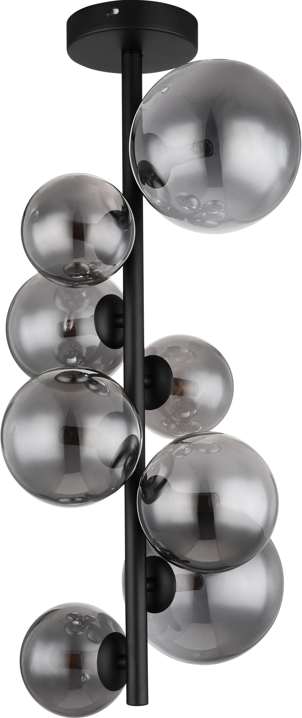Globo Lighting Riha stropné svietidlo viac ako 6x3.5 W čierna-dymová 56133-8D