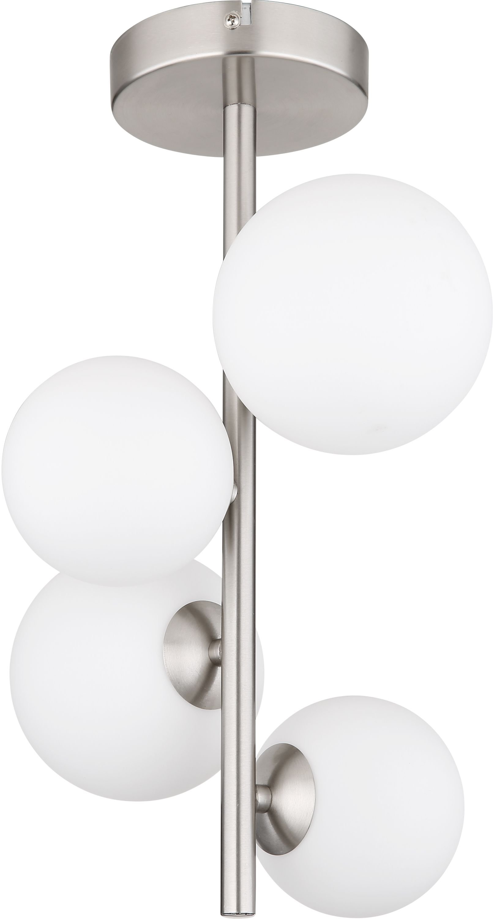 Globo Lighting Riha stropné svietidlo 4x3.5 W biela-niklová 56140-4D