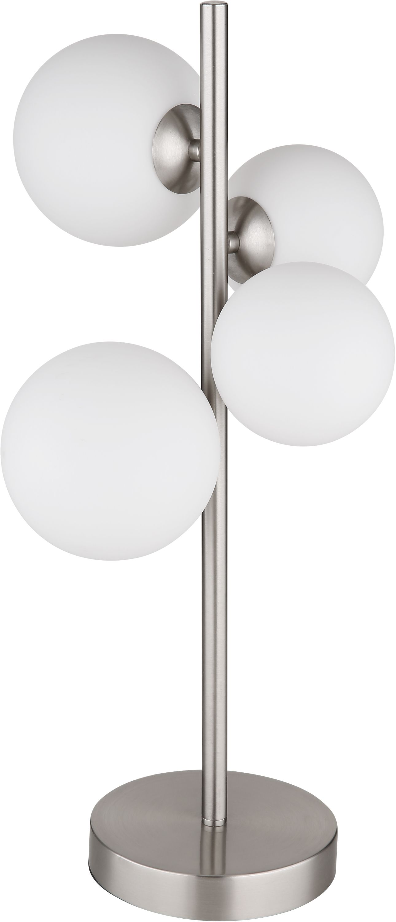 Globo Lighting Riha stolová lampa 4x3.5 W biela-niklová 56140-4T