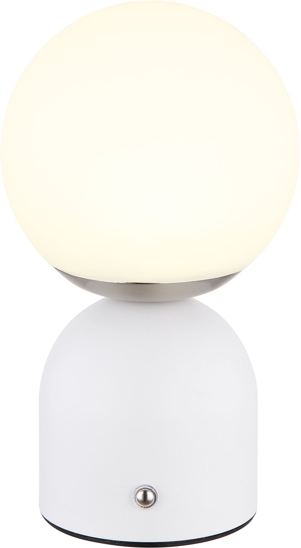 Globo Lighting Julsy stolová lampa 1x2.5 W biela-niklová 21006W