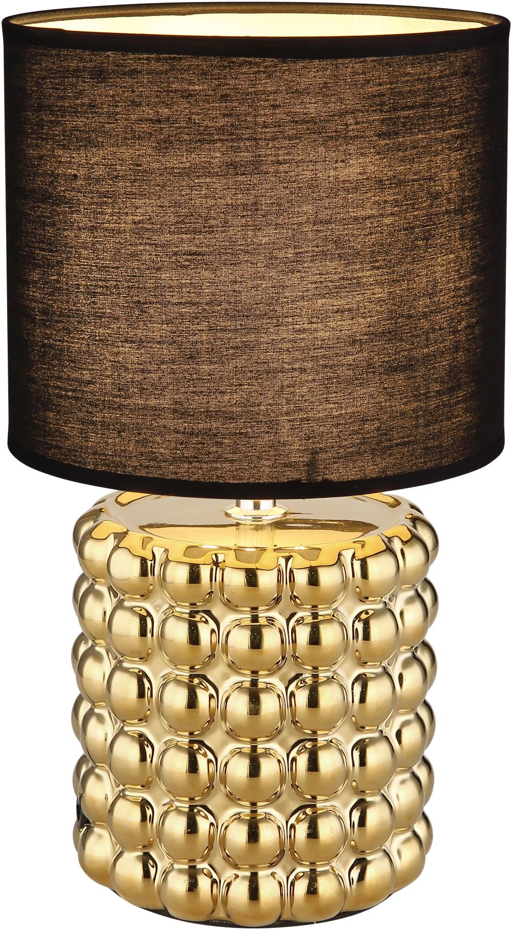 Globo Lighting Valentino stolová lampa 1x40 W čierna-zlatá 21626
