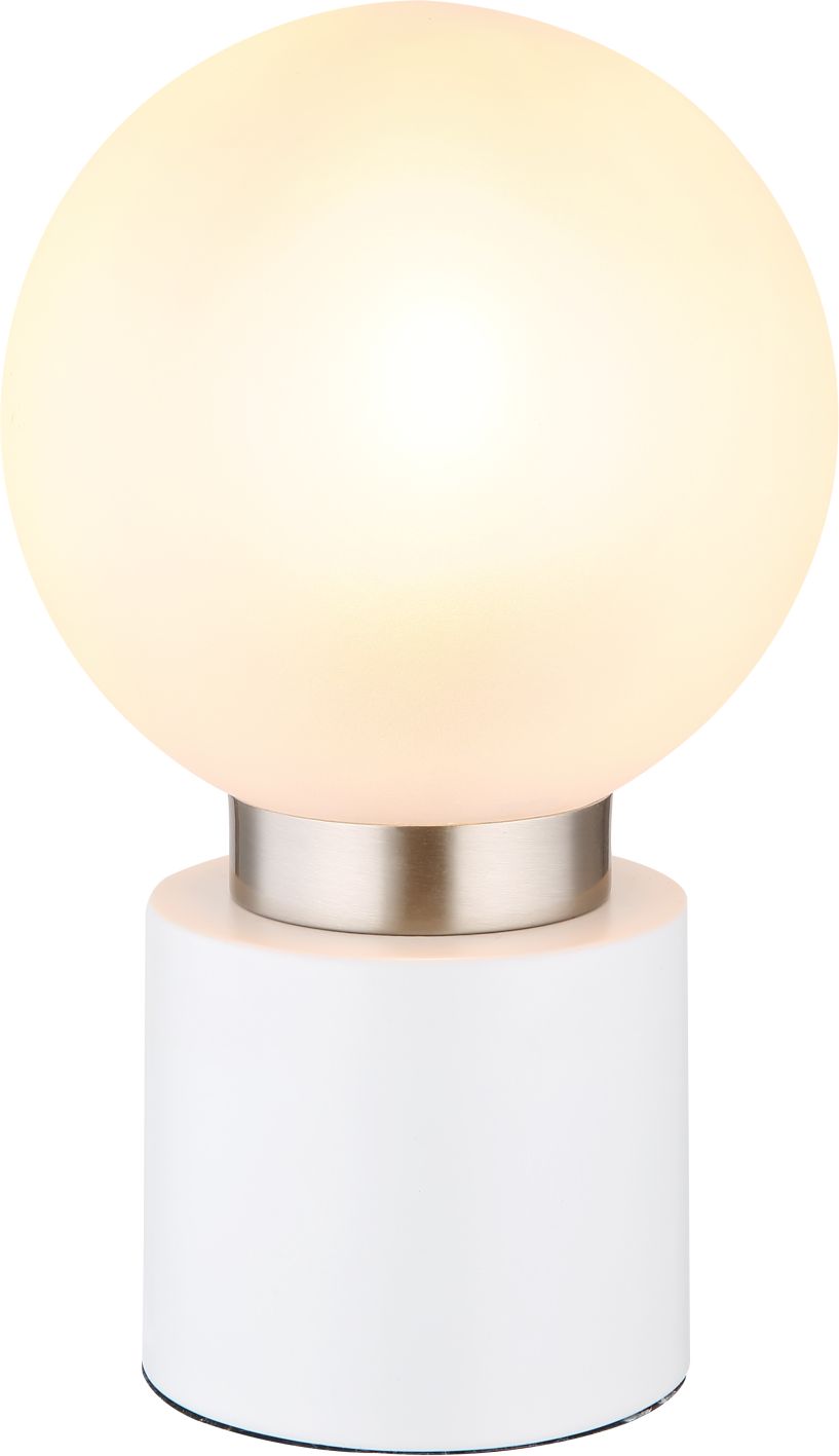 Globo Lighting Marka stolová lampa 1x25 W biela-saténová 21003WN