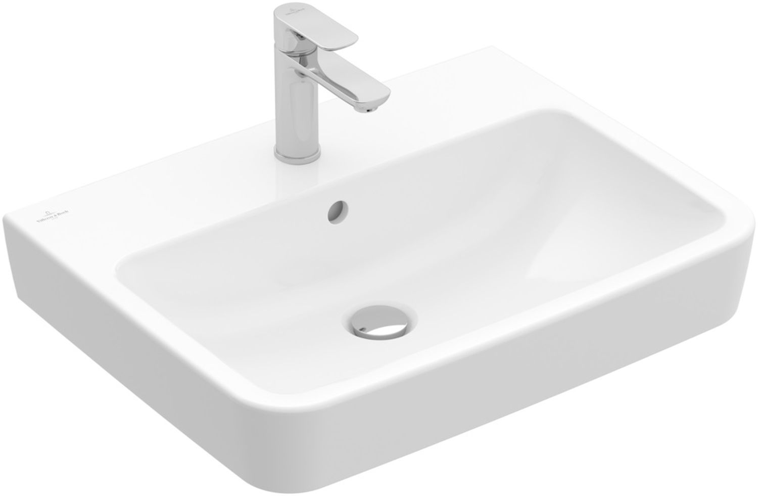 Villeroy & Boch O.Novo umývadlo 65x46 cm obdĺžnik vstavané umývadlo biela 4A41KGR1