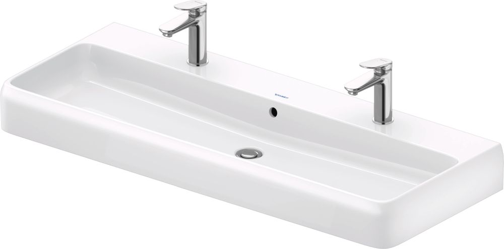 Duravit Qatego umývadlo 120x47 cm obdĺžnik umývadlo na nábytok biela 2382120024