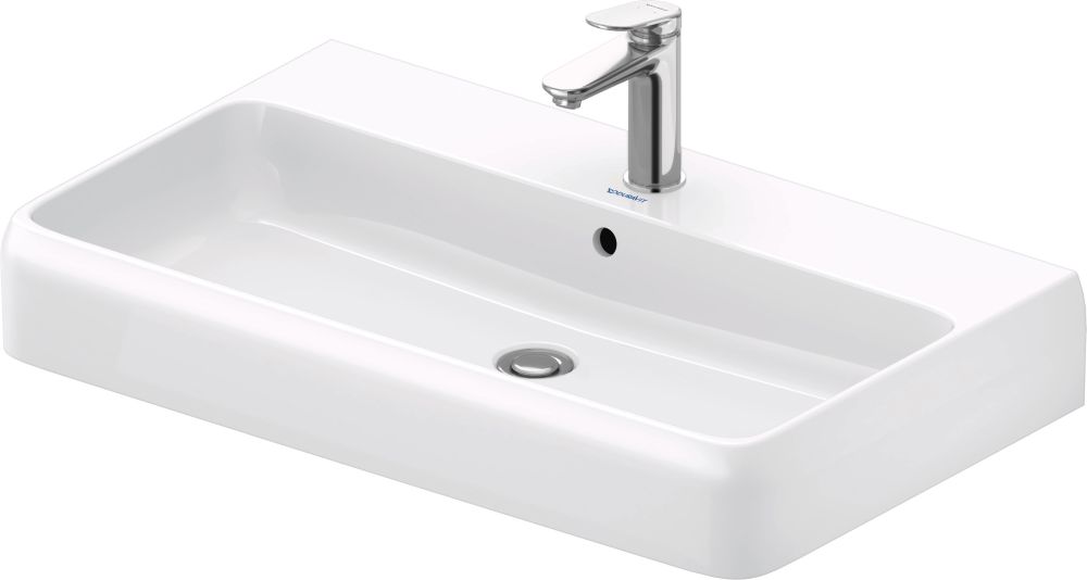 Duravit Qatego umývadlo 80x47 cm obdĺžnik umývadlo na nábytok biela 2382800027