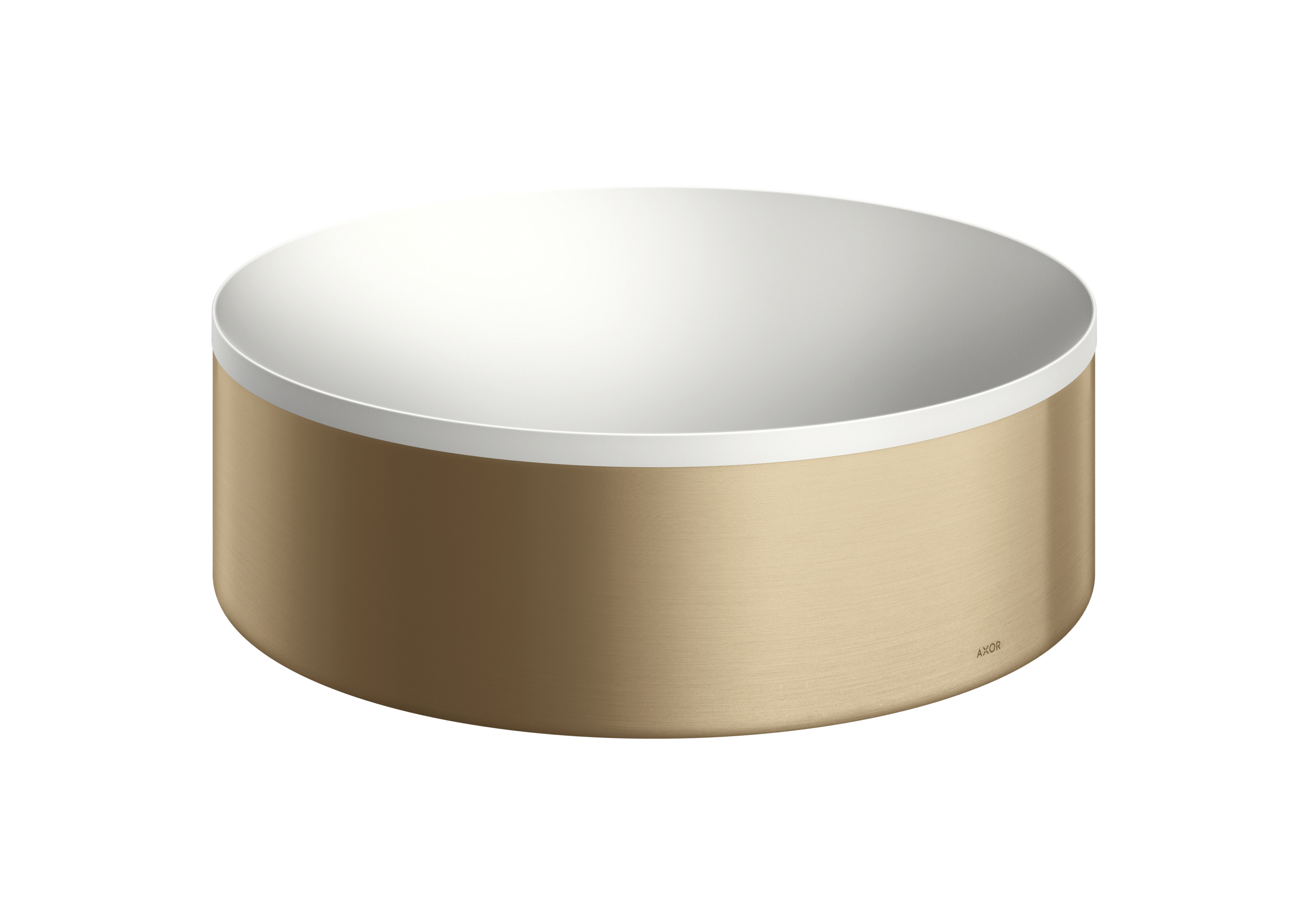 Axor Suite umývadlo 30x30 cm okrúhly pultové umývadlo biela-hnedá/béžová 42000140