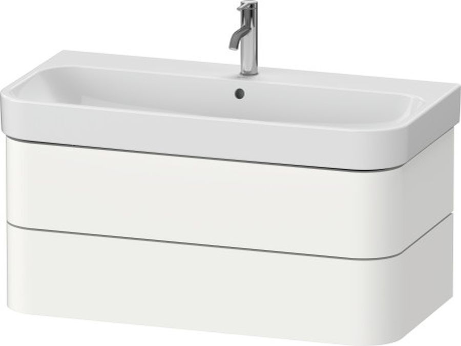 Duravit Happy D.2 skrinka 97.5x49x41.5 cm závesná kúpeľňová skrinka pod umývadlo biela HP4388036360000