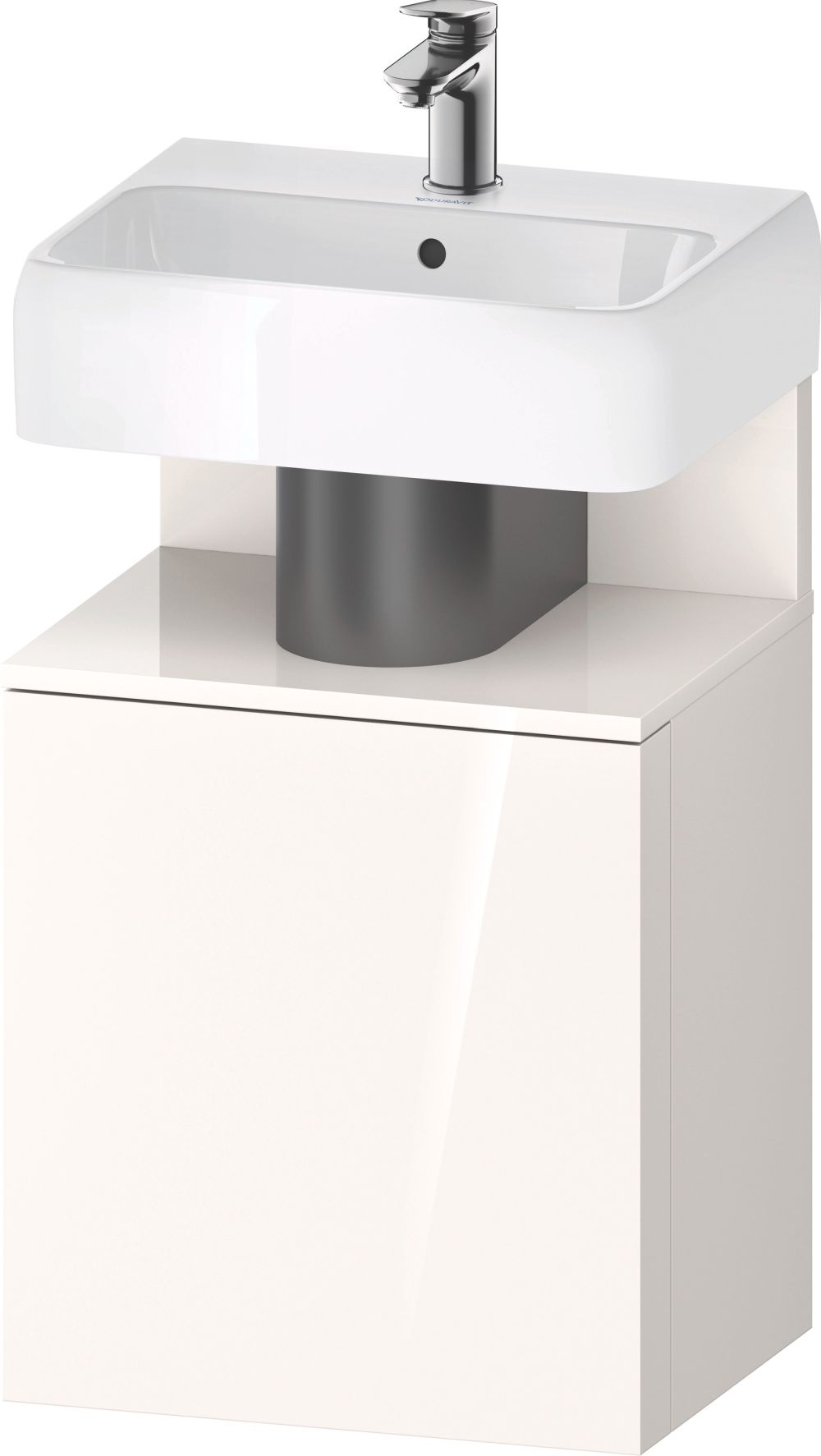 Duravit Qatego skrinka 44x35x64.5 cm závesná kúpeľňová skrinka pod umývadlo biela QA4076R22220000