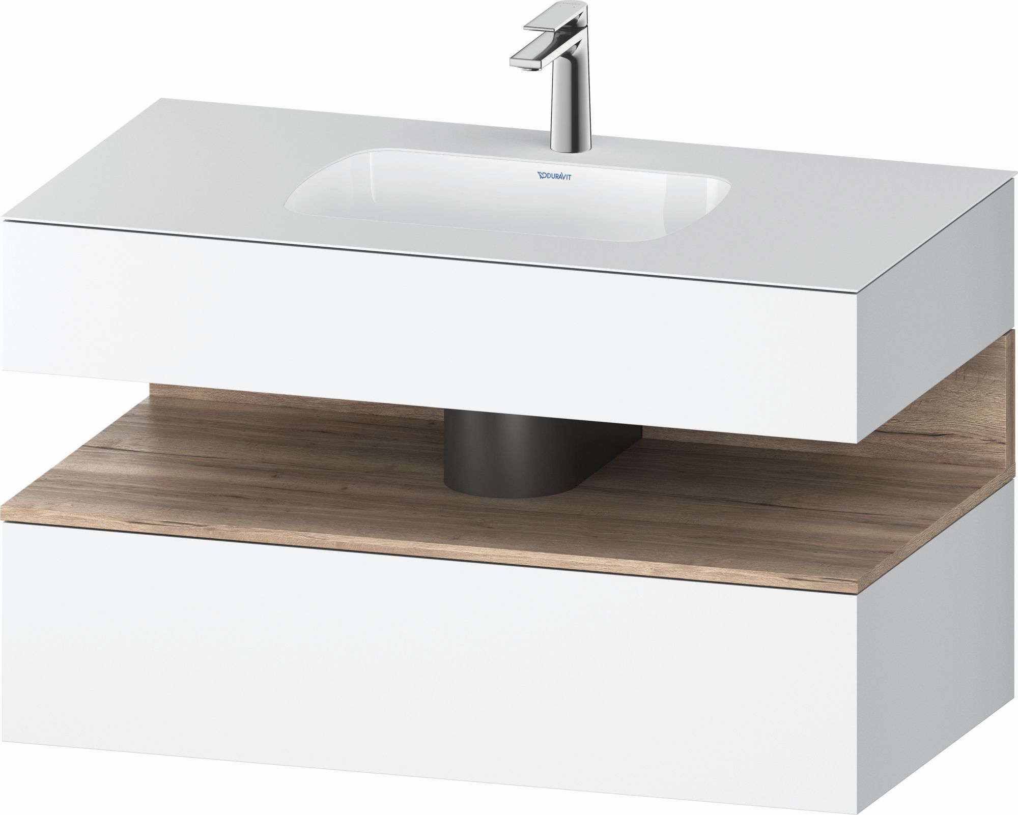 Duravit Qatego umývadlo so skrinkou 100 cm biela QA4786055180010