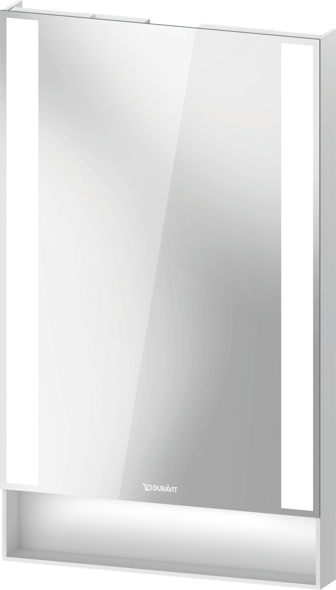 Duravit Qatego zrkadlo 45x75 cm odĺžnikový s osvetlením biela QA7080018180000