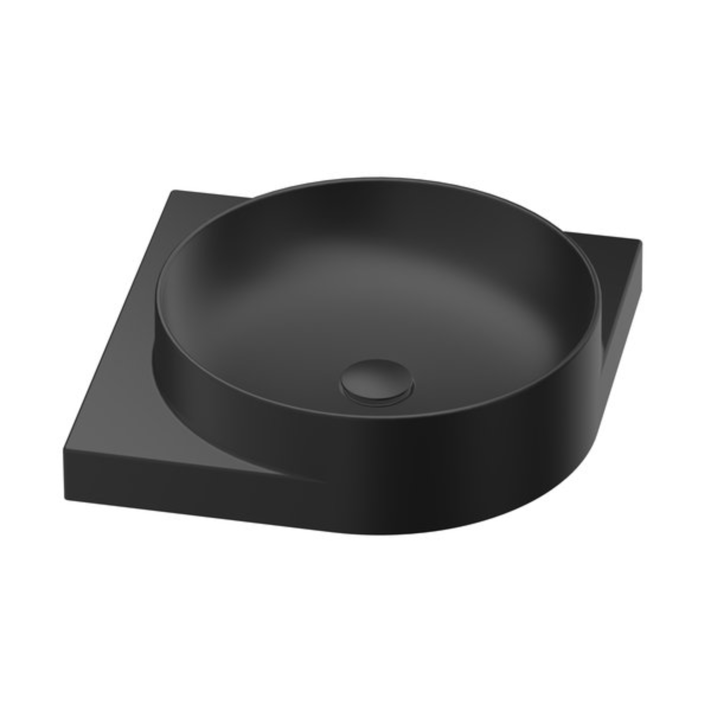 Ravak Yard umývadlo 45x45 cm rohový klasické umývadlo-umývadlo na nábytok čierna XJX0D245000