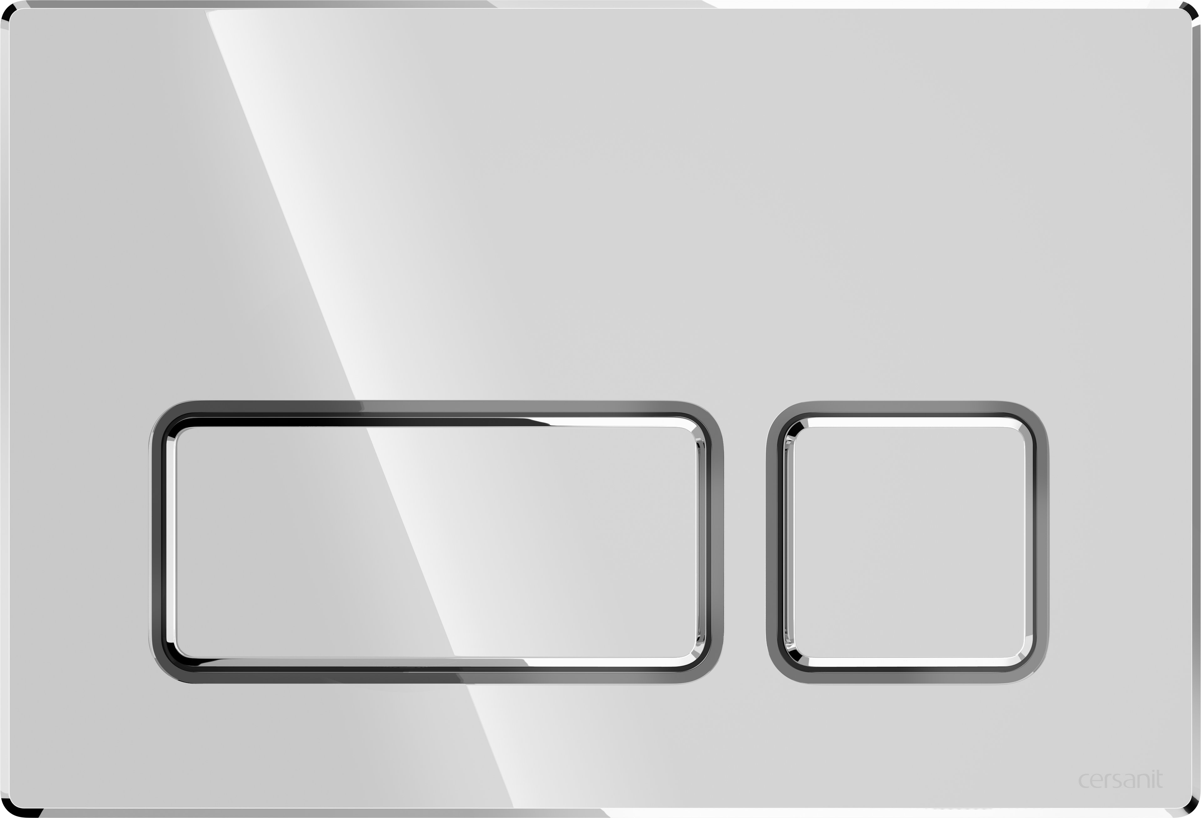 Cersanit Block splachovacie tlačidlo do toalety lesklý chróm K97-454