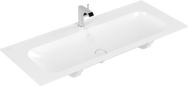 Villeroy & Boch Finion umývadlo 120x50 cm obdĺžnik umývadlo na nábytok biela 4164CBRW