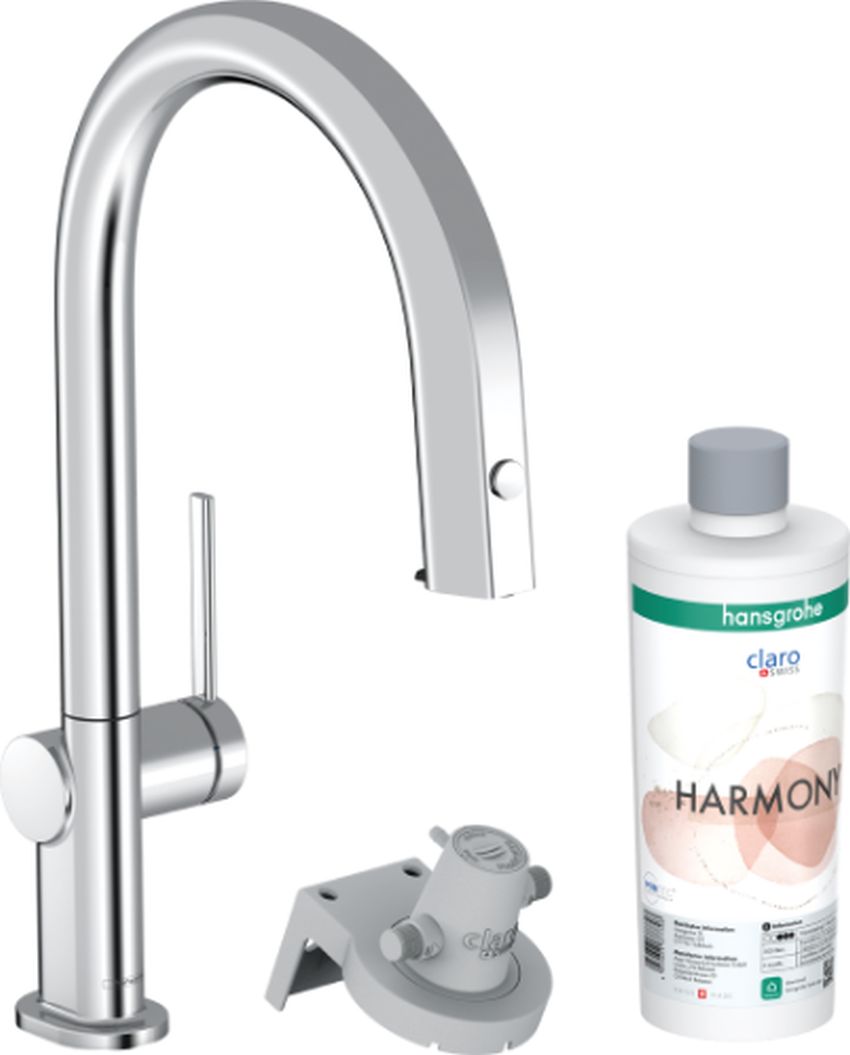 Hansgrohe Aqittura M91 batéria pre vodný filter stojaca chrómová 76801000