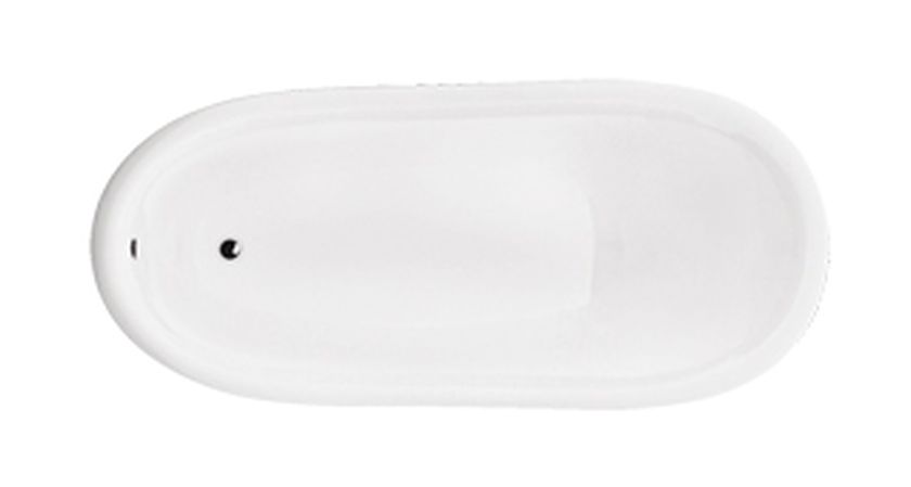 Besco Otylia voľne stojaca vaňa 170x77 cm oválne biela #WKO-170W+CZ