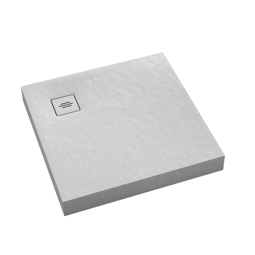 Schedline Nonlimits White Stone štvorcová sprchová vanička 90x90 cm biela 3ST.N1K-9090/B/ST-M1/B/ST