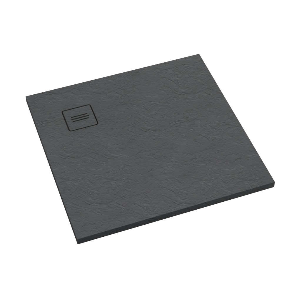 Schedline Protos Grey Stone štvorcová sprchová vanička 80x80 cm sivá 3SP.P1K-8080/S/ST-M1/S/ST