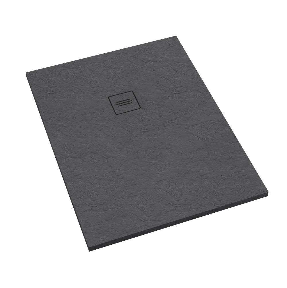 Schedline Protos Grey Stone obdĺžniková sprchová vanička + zástena 120x80 cm sivá 3SP.P1P-80120/S/ST-M1/S/ST