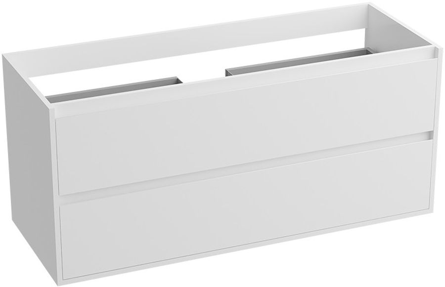 LaVita Minnesota skrinka 120.5x46x54.2 cm závesná kúpeľňová skrinka pod umývadlo biela 5900378331841