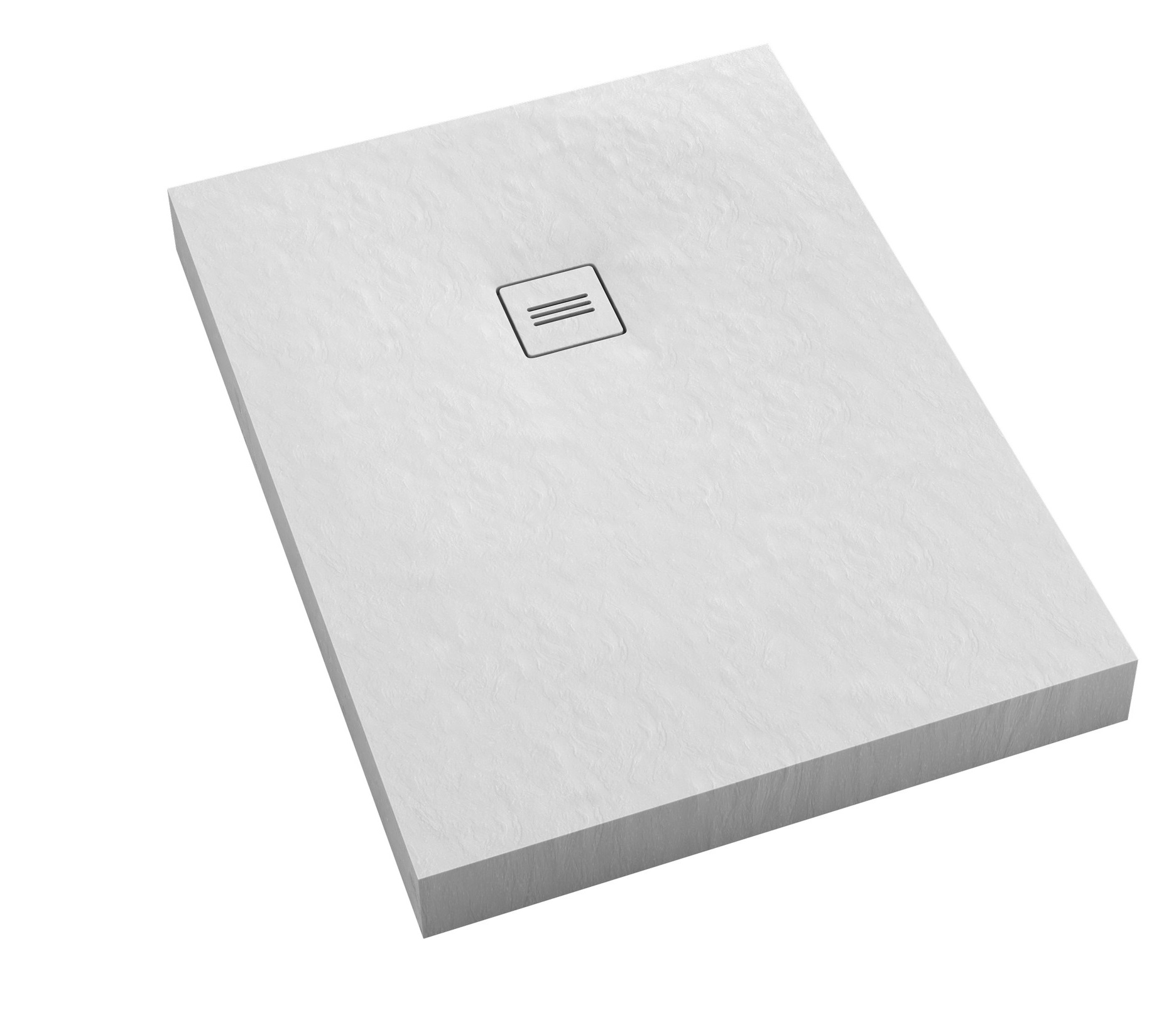 Schedline Nonlimits White Stone obdĺžniková sprchová vanička + mriežka 160x90 cm biela 3ST.N1P-90160/B/ST-M1/B/ST