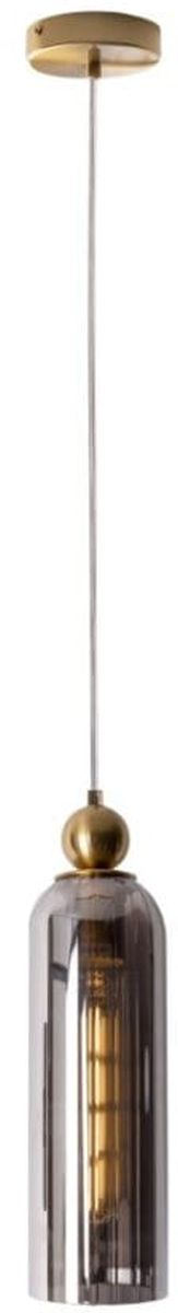 MaxLight Campanila závesné svietidlo 1x40 W mosadzná-dymová P0511