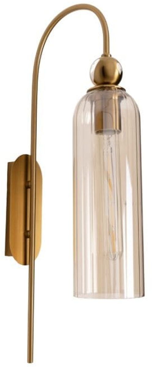 MaxLight Campanila nástenná lampa 1x40 W mosadzná-šampanská W0332