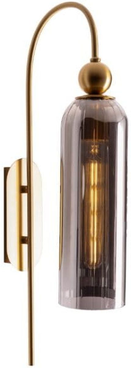 MaxLight Campanila nástenná lampa 1x40 W mosadzná-dymová W0333