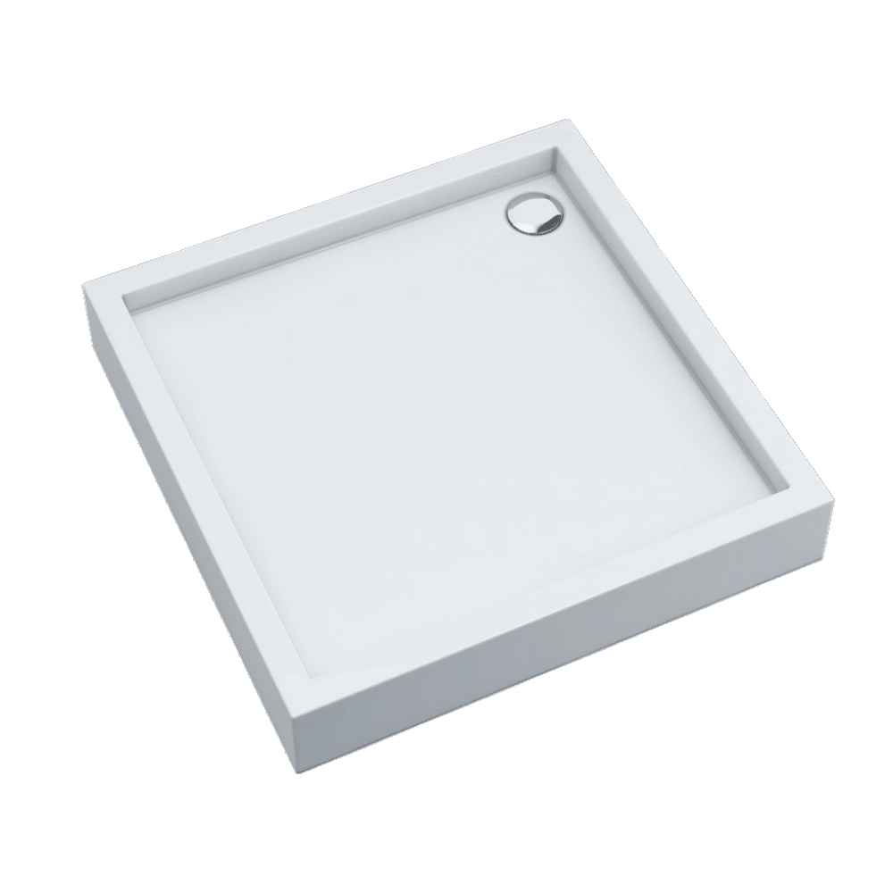 Schedline Favory Plus štvorcová sprchová vanička 80x80 cm biela 3ST.F1K-8080