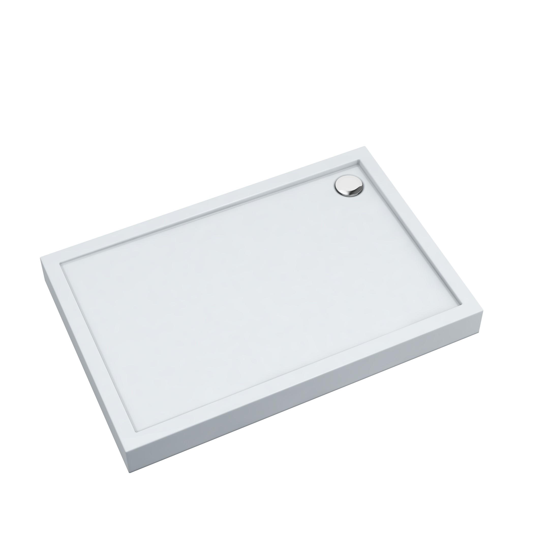 Schedline Cameron Smooth White obdĺžniková sprchová vanička 100x80 cm biela 3ST.C1P-80100