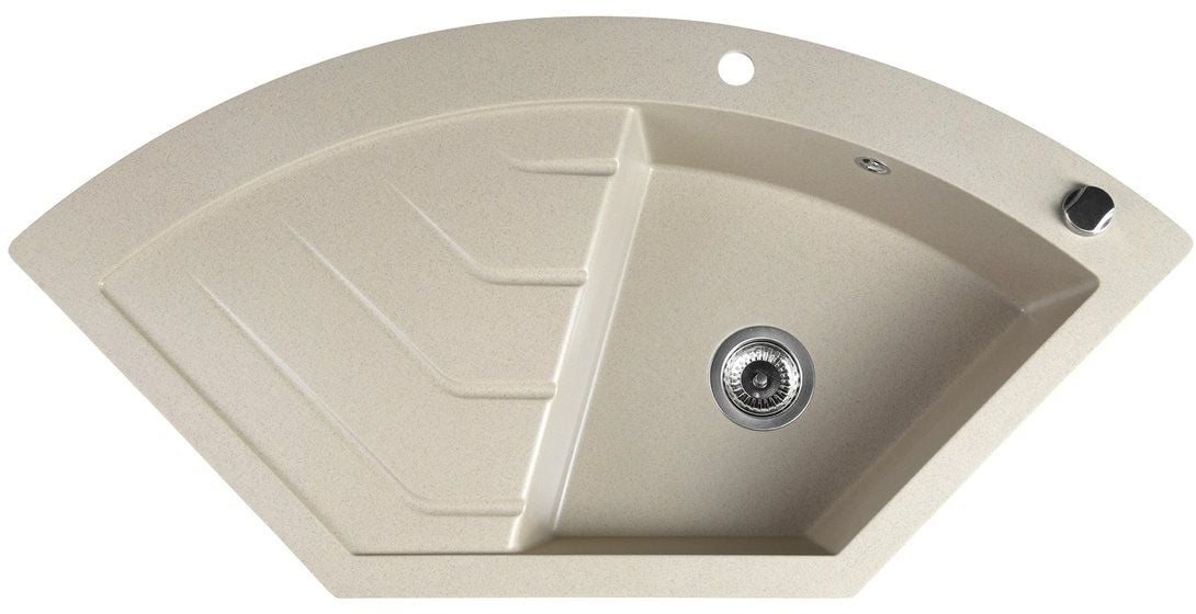 Sapho granitový drez 114x57.5 cm béžová GR1932