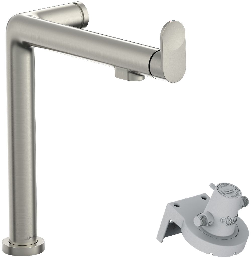 Hansgrohe Aqittura M91 batéria pre vodný filter stojaca ušľachtilá oceľ 76804800