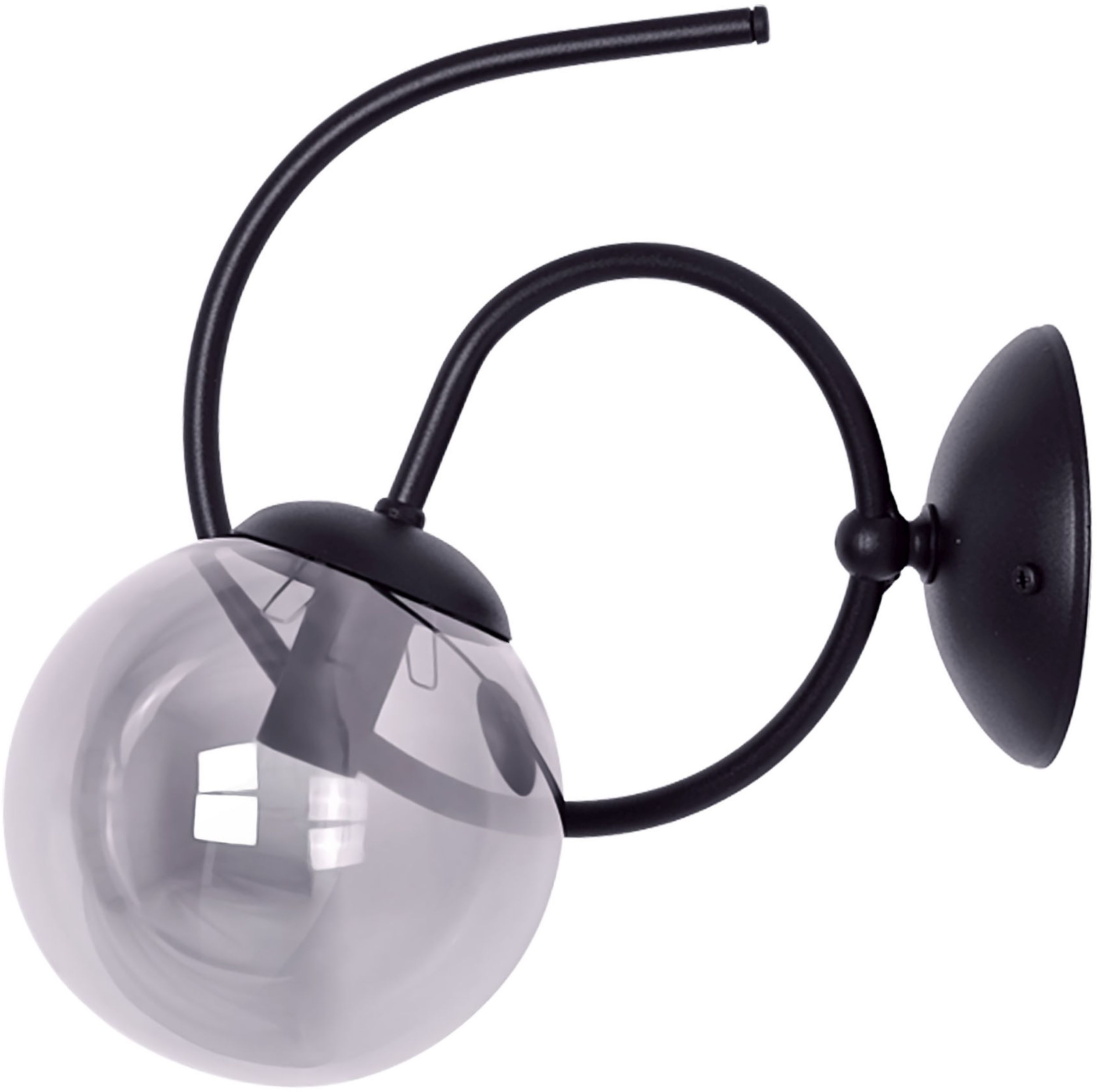 Kaja Rubi nástenná lampa 1x40 W čierna-grafitová K-5118