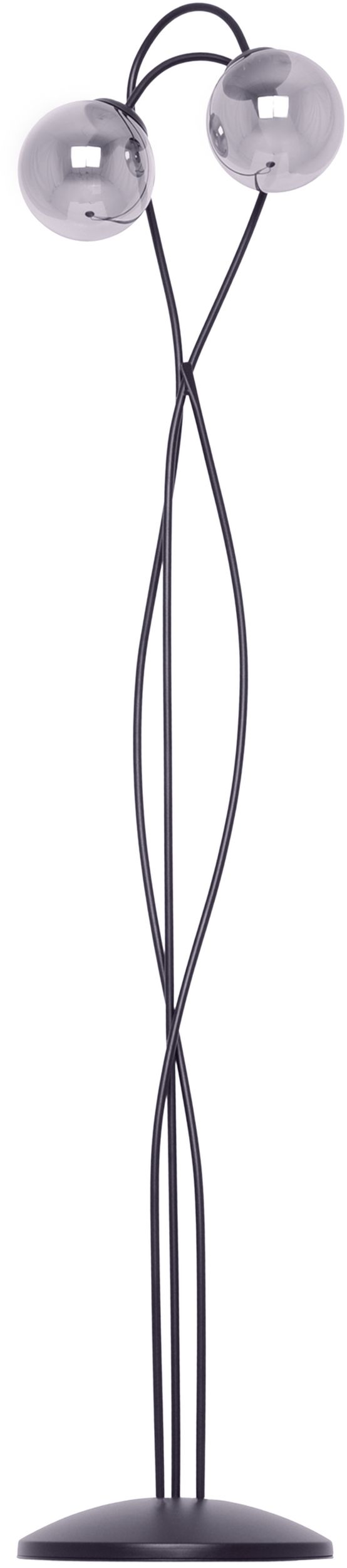 Kaja Rubi stojaca lampa 2x40 W čierna-grafitová K-5119