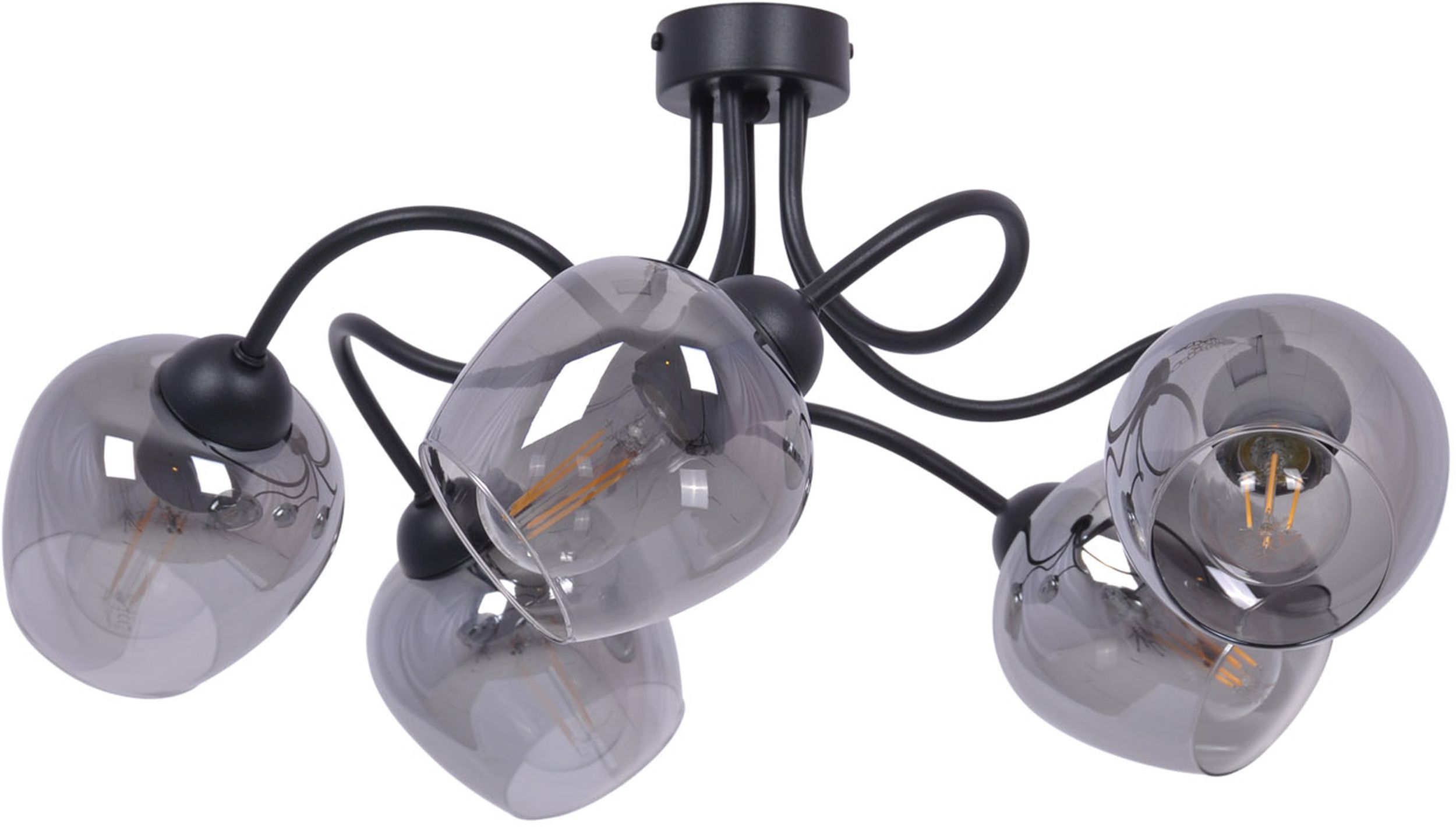 Kaja Sara stropné svietidlo 5x60 W biela-grafitová K-5196