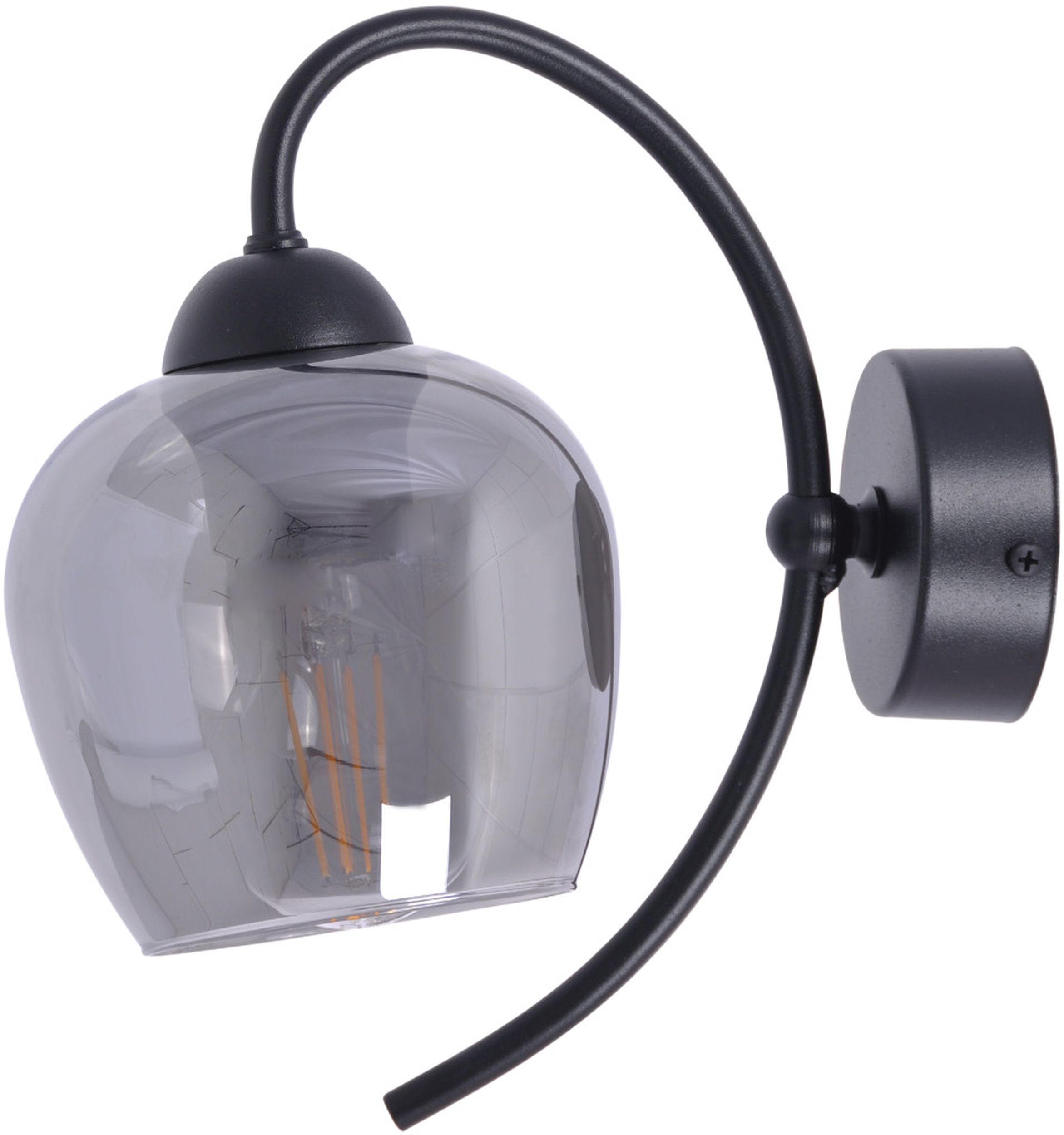 Kaja Sara nástenná lampa 1x60 W čierna-grafitová K-5197